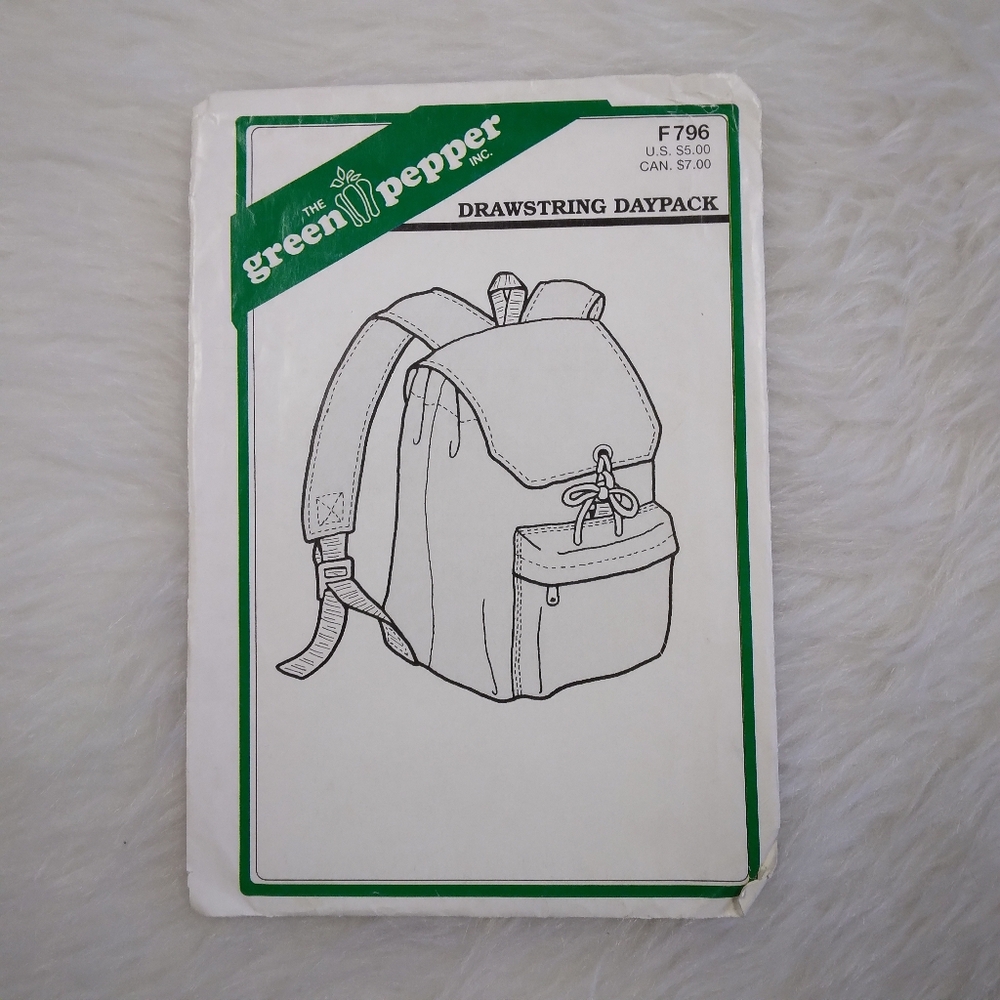 SEWING PATTERN The Green Pepper F796 Drawstring Daypack
